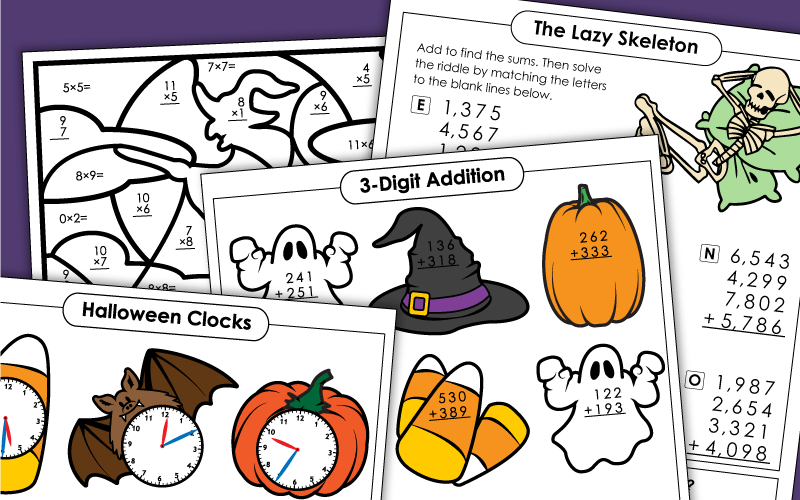 Halloween Math Worksheets