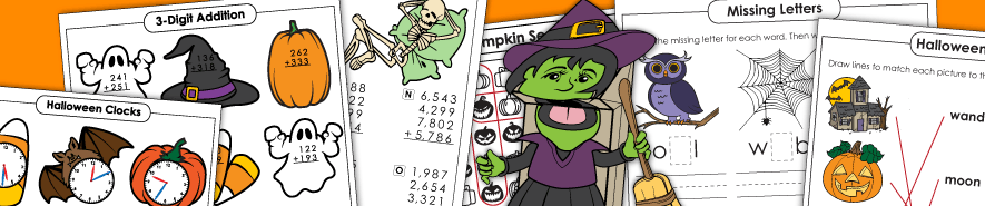 Halloween Worksheets