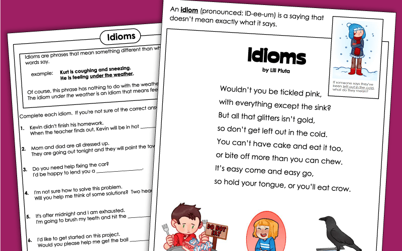 Idiom Worksheets