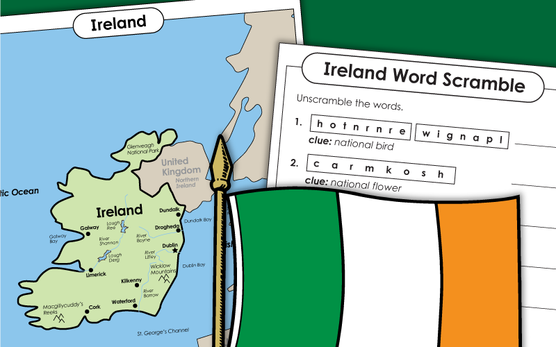 ireland Worksheets