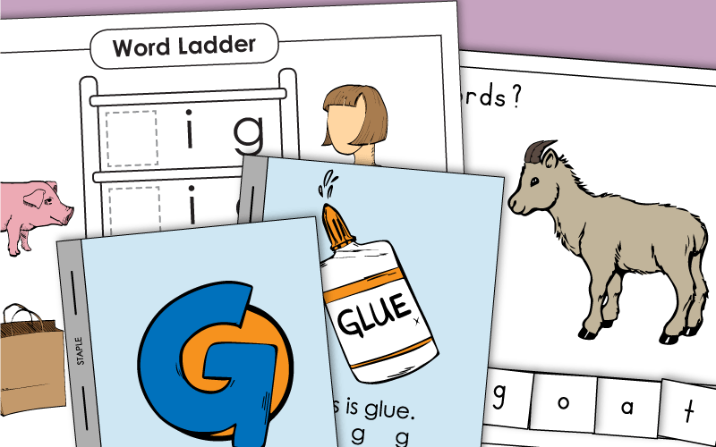 Phonics Worksheets - Letter G