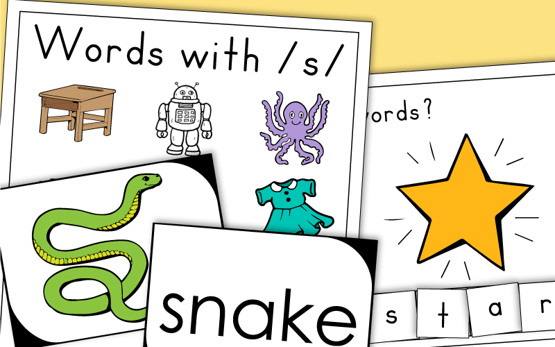 Phonics Worksheets - Letter S