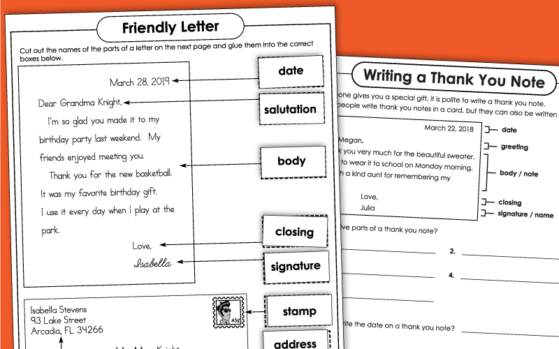 Letter Writing Worksheets