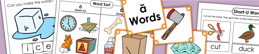 Phonics - Vowel Sounds Worksheets