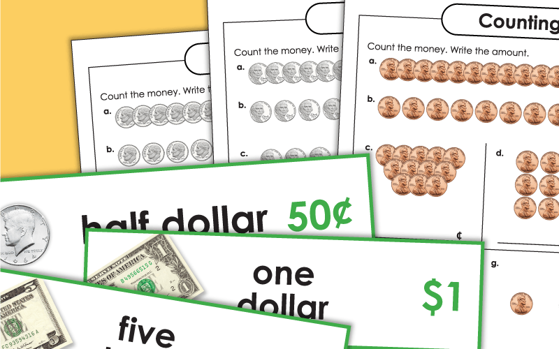 Counting Coins Worksheets