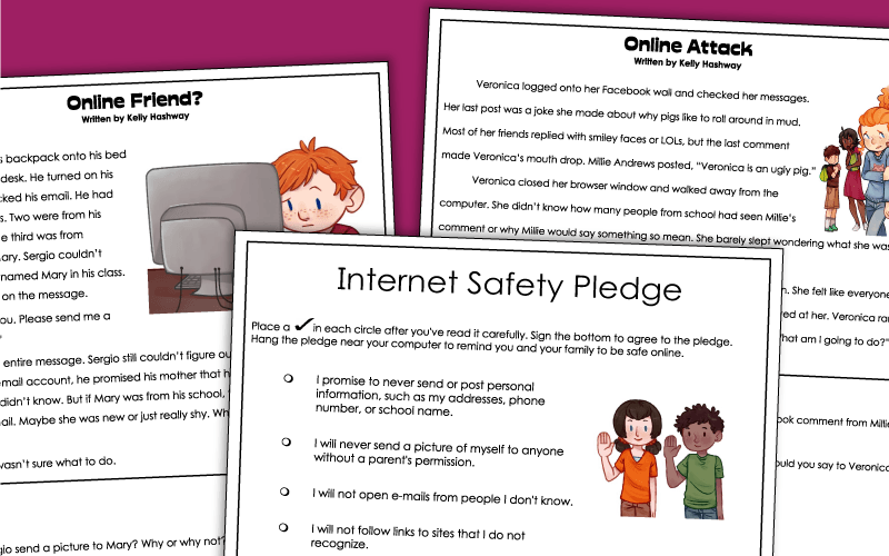 Online Safety Worksheets