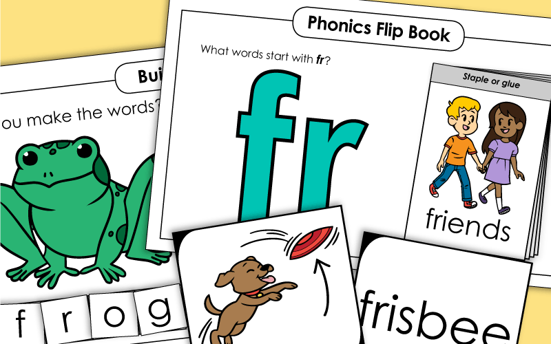 Consonant Blend: FR - Worksheets