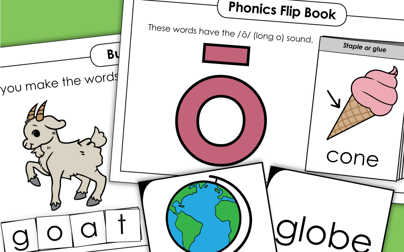 Long O Vowel Sound: Phonics Worksheets