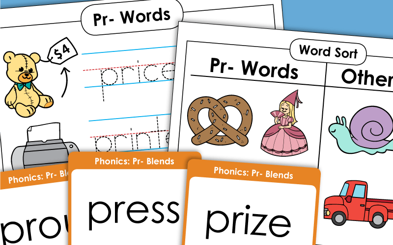 Consonant Blend: PR - Worksheets