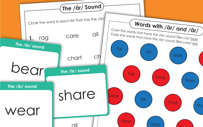 Worksheets - AIR Vowel Sound