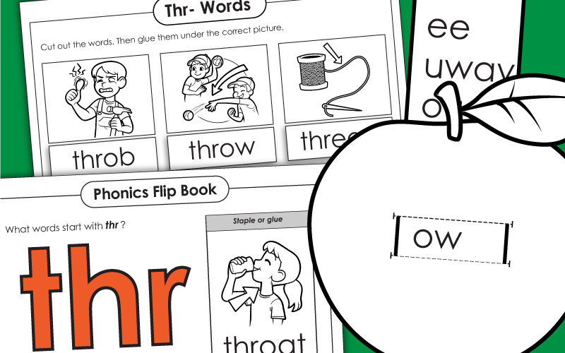 Phonics 3-Letter Consonant Blend Worksheet