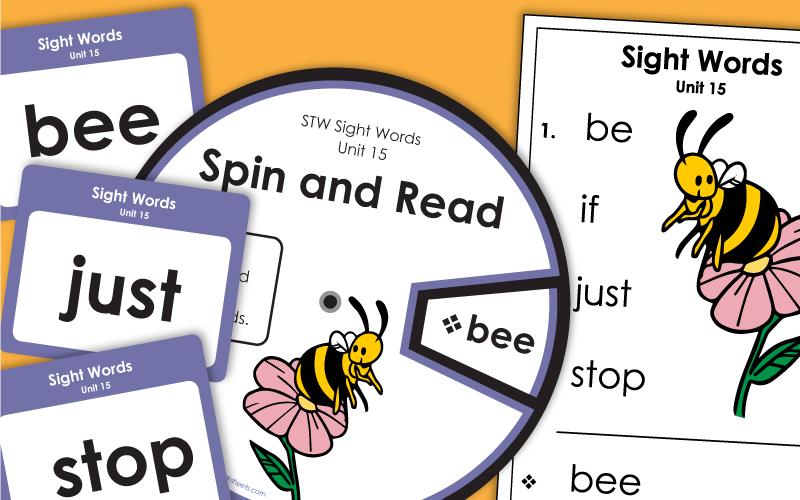 Sight Words Worksheets - Unit 15