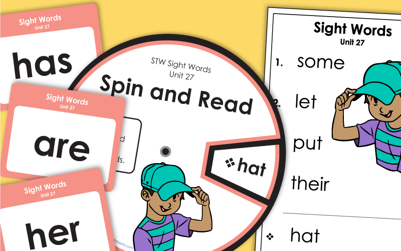 Sight Words Worksheets - Unit 27