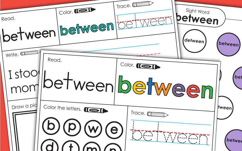 Sight Word: between