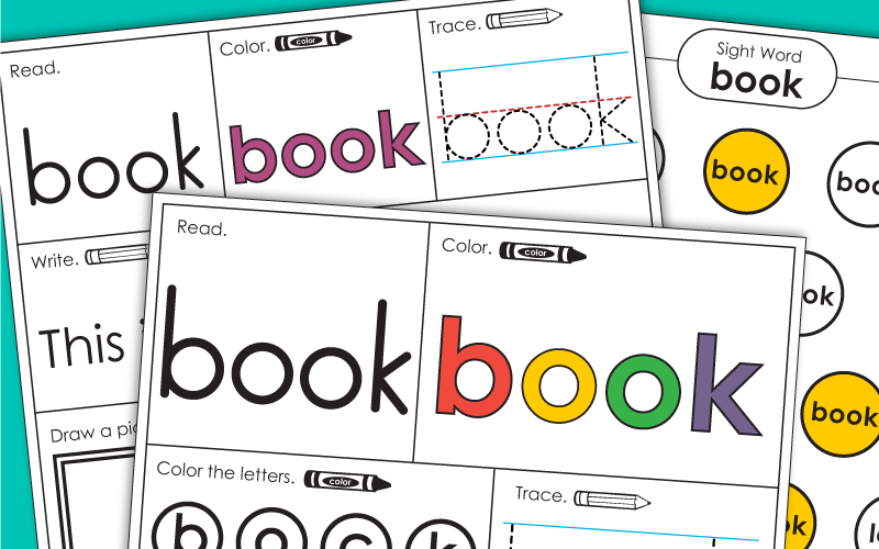 Sight Word Worksheets: Book