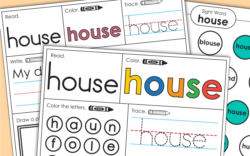 Sight Word: house