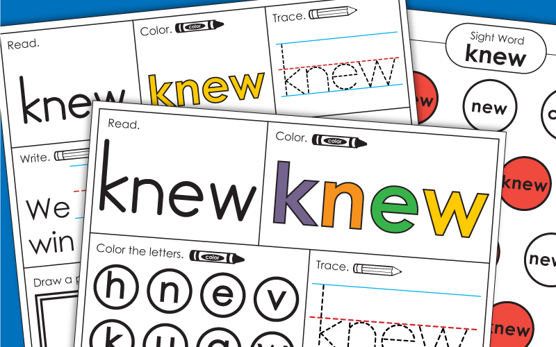 Sight Word: knew