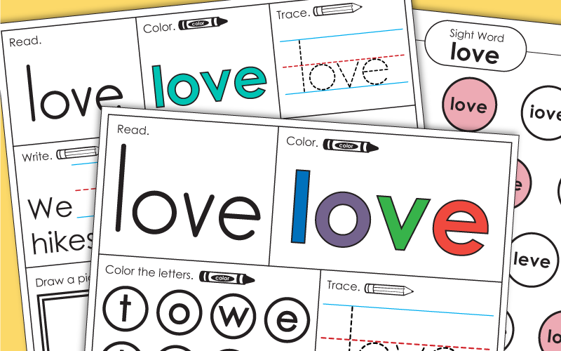 Sight Word: love