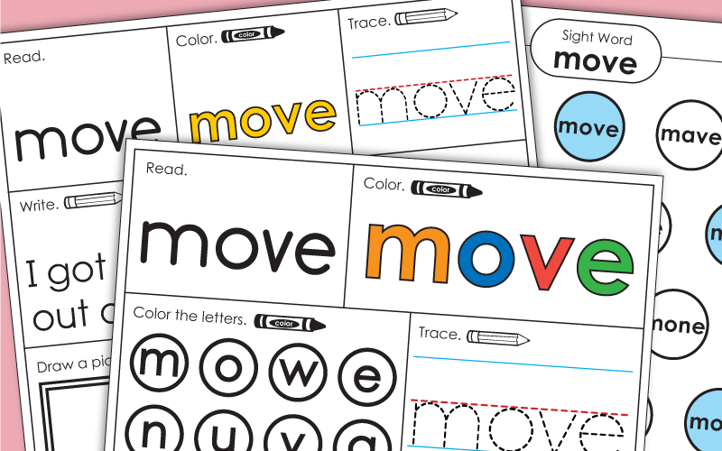 Sight Word: move