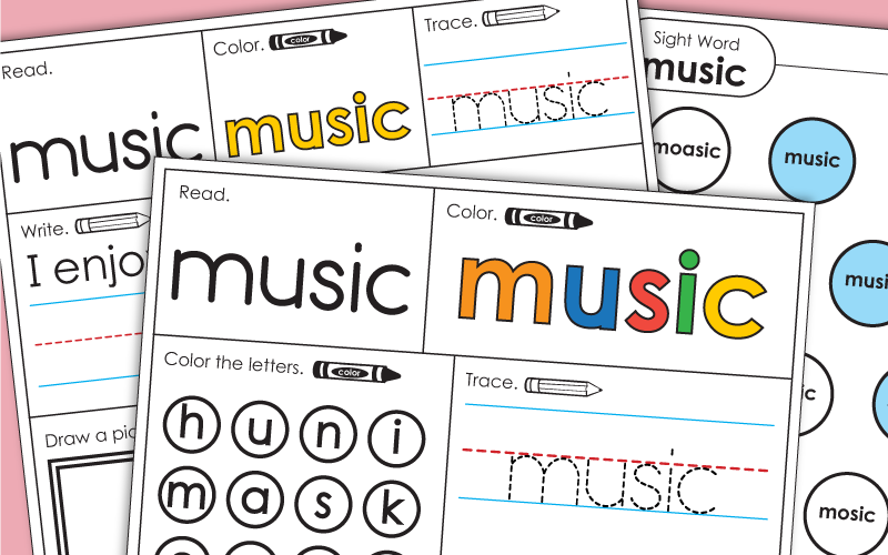 Sight Word: music