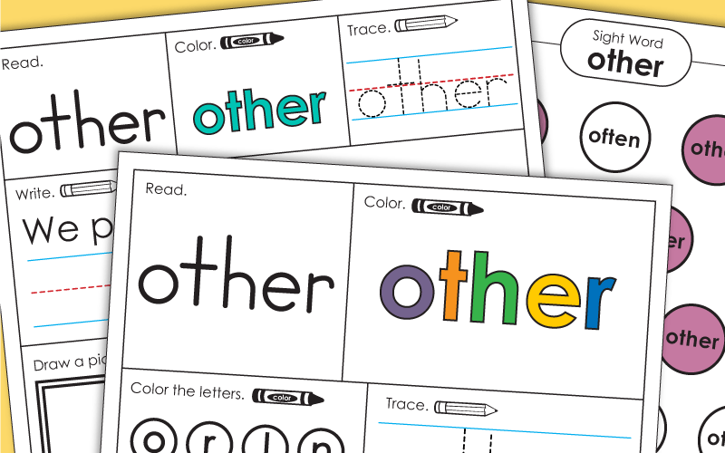 Sight Word Worksheets: Other