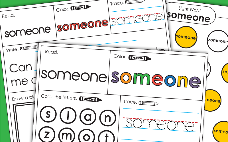 Sight Word: someone