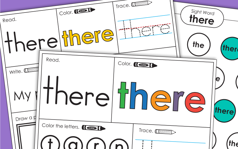 Sight Word Worksheets: There