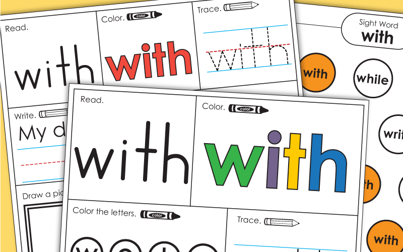 Sight Word Worksheets: With