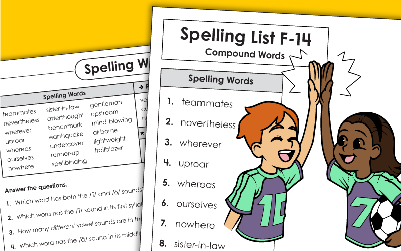 Grade 6 Spelling Printables