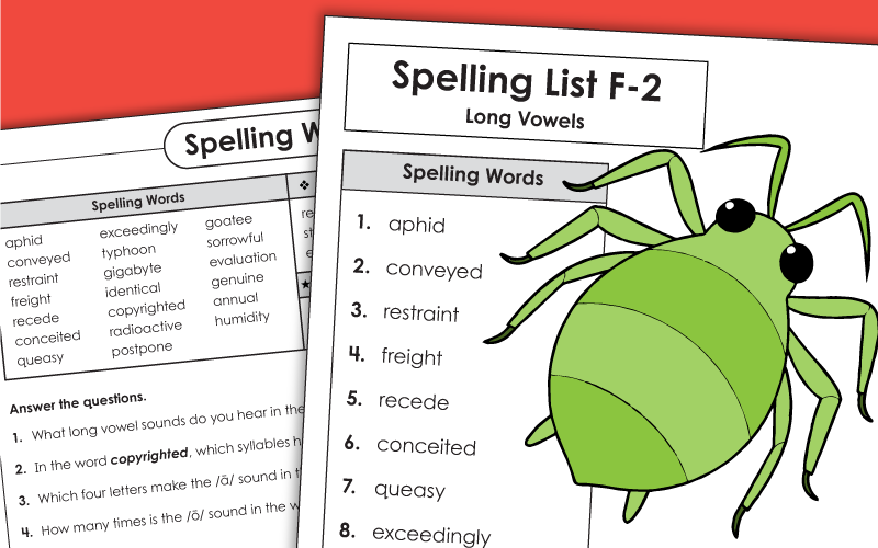 Grade 6 Spelling Worksheets