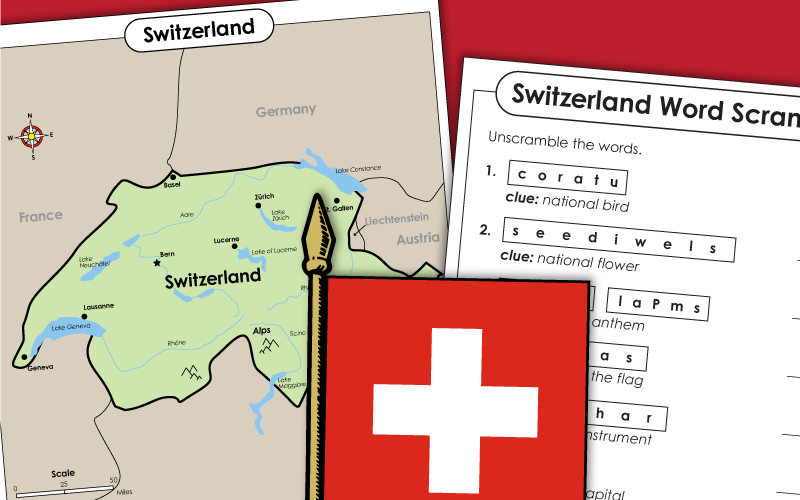 switzerland Worksheets