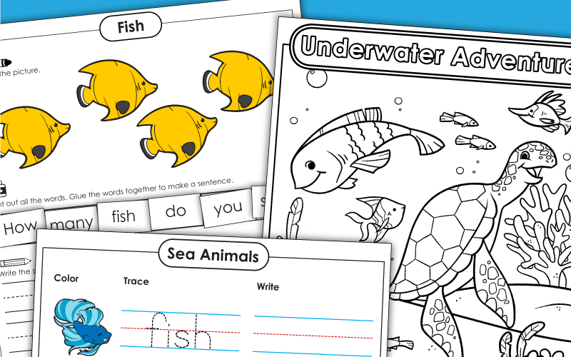 Sea Life Worksheets