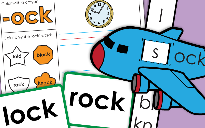 Word Family Worksheets -ock