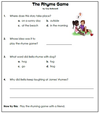 Reading Comprehension Questions