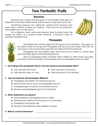 2nd Grade Reading Comprehsension