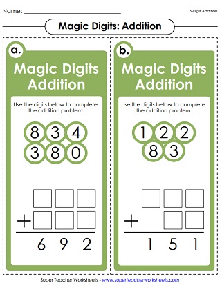 3-Digit Addition Game