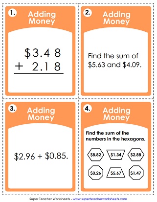 Task Cards (Adding Money)