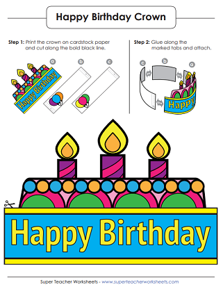 Birthday Crown/Hat (Printable)