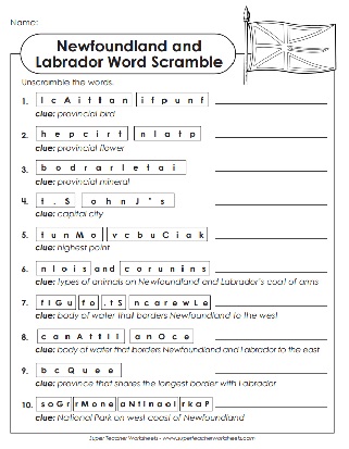 Newfoundland and Labrador Puzzle