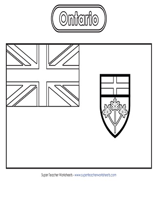 Ontario Flag Worksheet