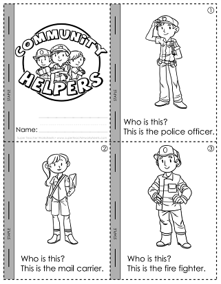 Community Helpers Mini Book