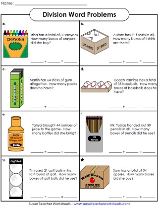 Basic Division Worksheets