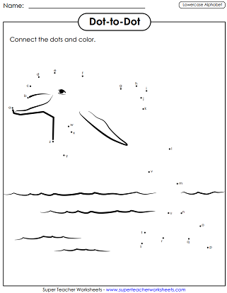 Alphabet Dot-to-Dot Puzzle