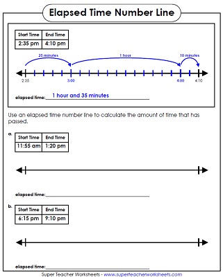 Elapsed Time Word Problem Worksheet