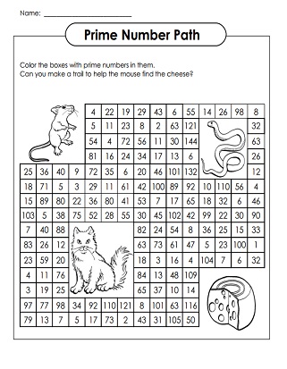 Prime Number Worksheets