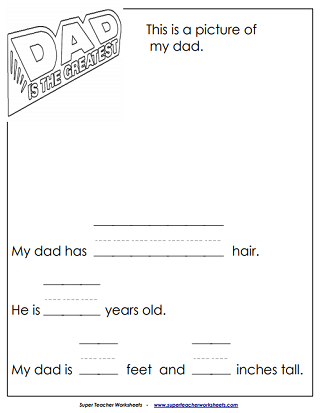 Father's Day Worksheets