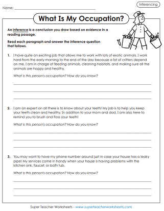 Inference Worksheets