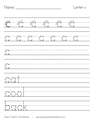 Letter C Worksheets 