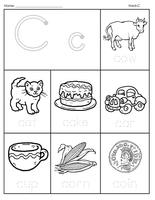 Letter C Worksheets