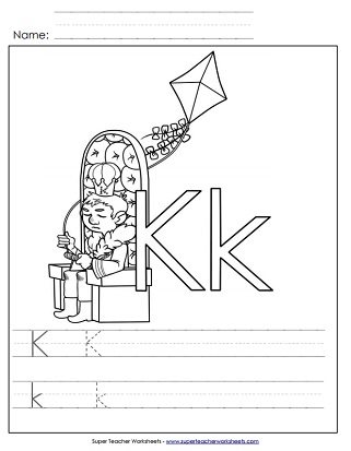 Letter K Worksheets